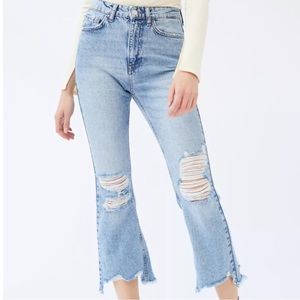 BDG Wilco High-Waisted Cropped Flare Jean